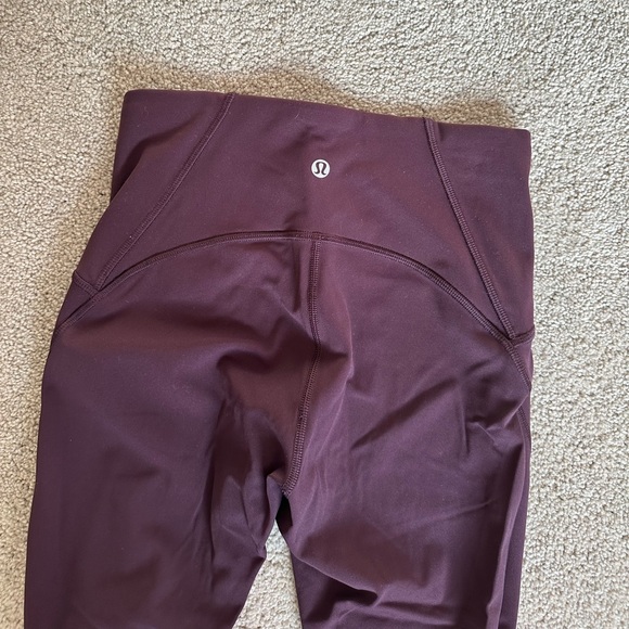 Lululemon Train Times Crop (17") Garnet red maroon 4 - Picture 10 of 10